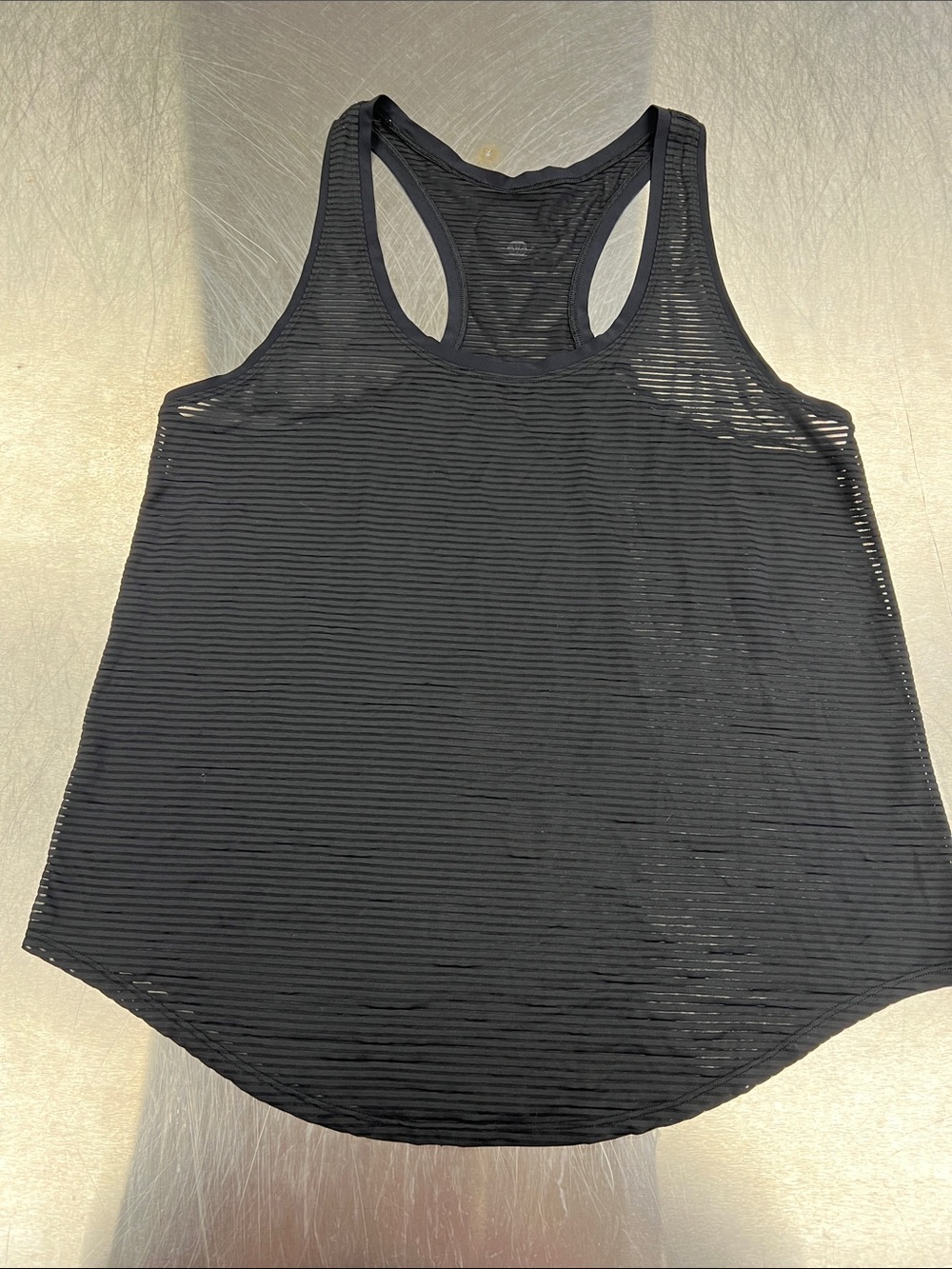 Lululemon Black Sheer Stripe Racerback Tank Top - Women’s S